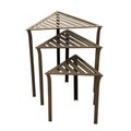 Achla Designs Achla WTN-01 Triangular Nesting Tables - Bronze- set of 3 WTN-01